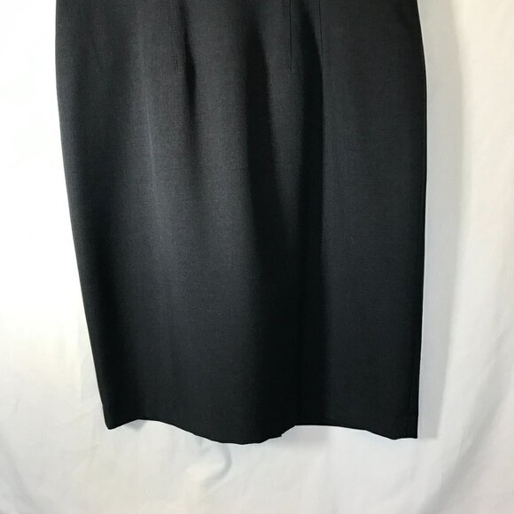 Kasper NWT Sheath Dress Sleeveless Navy Blue Size 12 Lined Classic Event V Neck - Picture 8 of 15